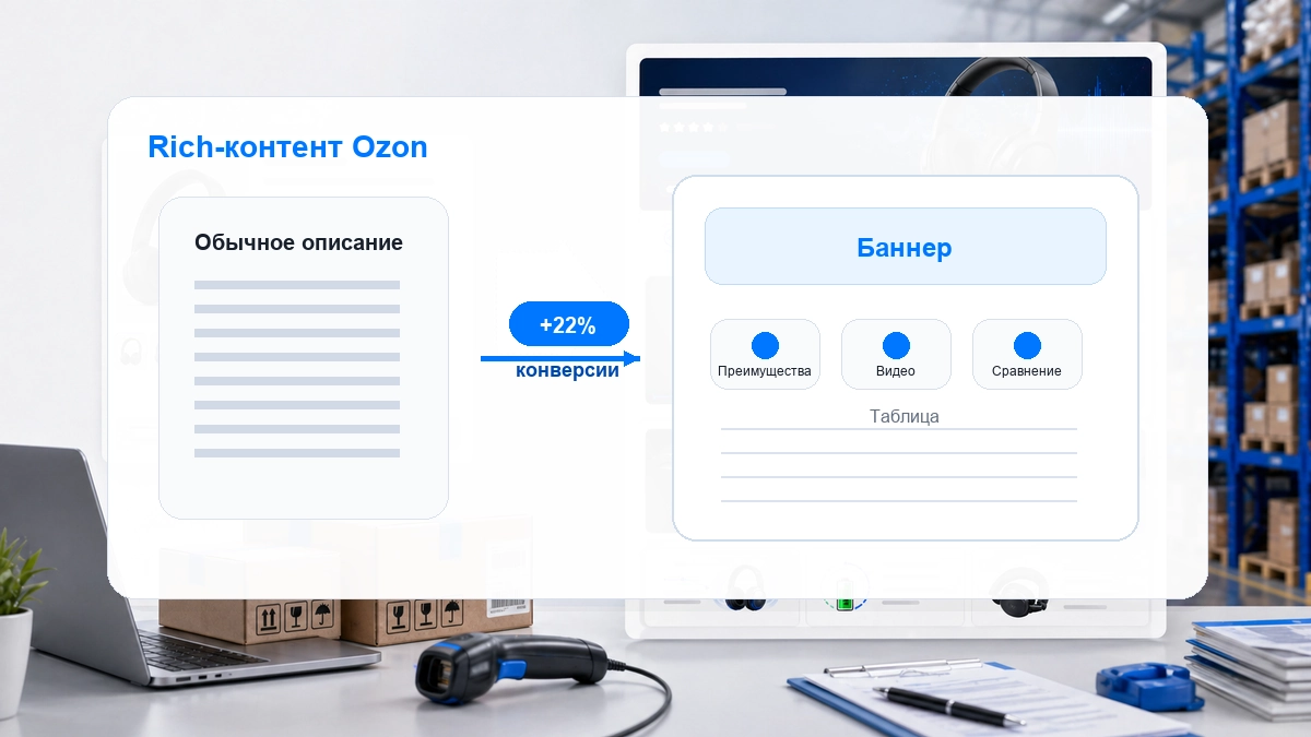 Рич-контент Ozon в 2026: что это, как создать самому и какие требования к карточке - блог MPAgency