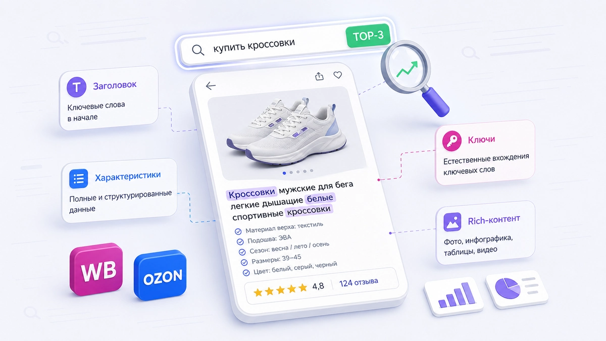 SEO-оптимизация карточек товара на маркетплейсах в 2026: полный гайд по продвижению на Wildberries и Ozon - блог MPAgency
