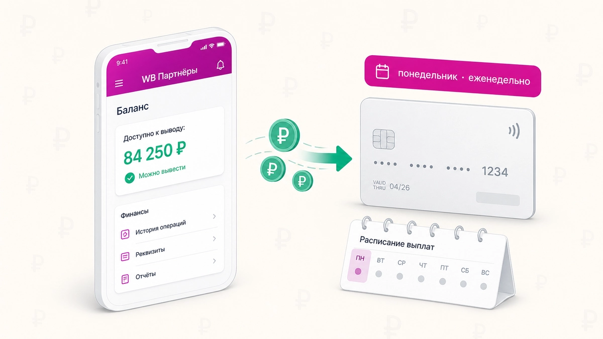 Как вывести деньги с Wildberries в 2026: график выплат, реквизиты и решение типичных проблем