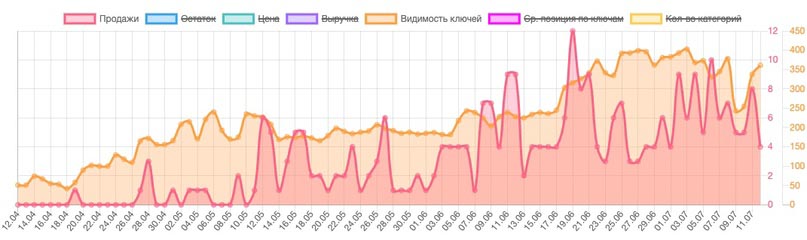 Быстрый старт на WB: SEO-оптимизация лазерной указки - результат продвижения